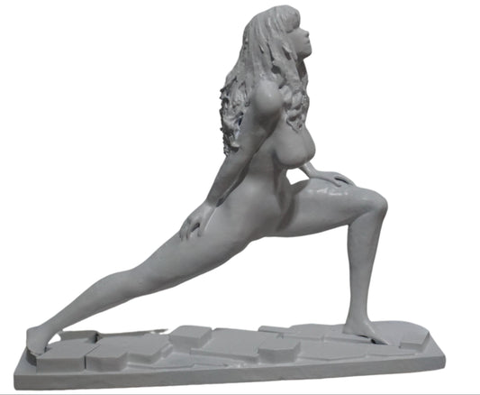 Yoga Woman Statue | White Yoga Sculpture | Meditation Figurine | Feminine Wellness Decor | Yoga Studio Art | Zen Home Decor
