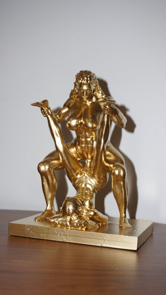 Transgender "Orc and her mistress" Erotic Art Sculpture and figurine