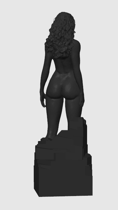 Sensual Transgender Statue, Sculpted Figurine in Multiple Finishes