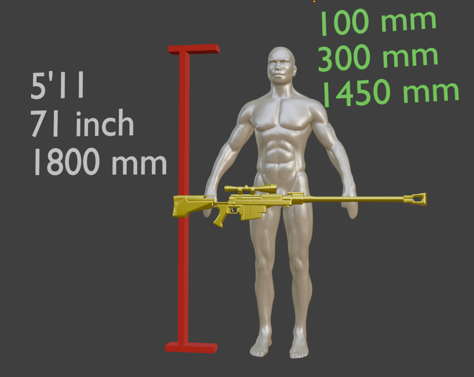 Mini REPLICA Anti Materiel Sniper Rifle From Realistic Size | Fallout New Vegas
