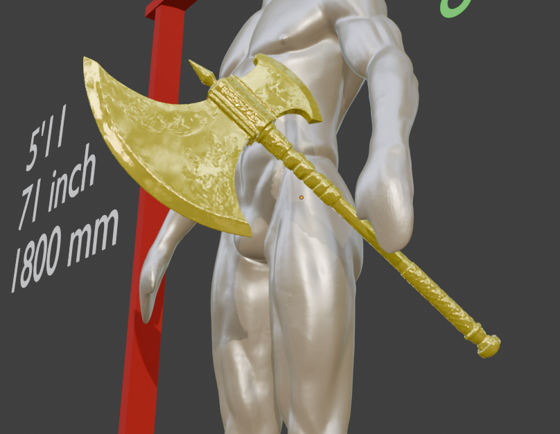 The Battle Axe Non functional Durable Plastic Replica Cosplay Piece