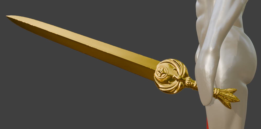 Mini Nightingale sword Non functional Durable Plastic Replica Cosplay Piece