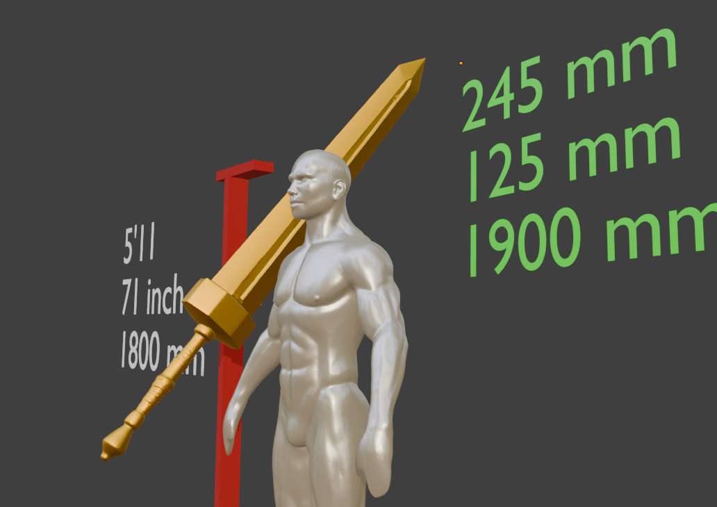 Mini The Great Sword Guts Sword Miniature Format