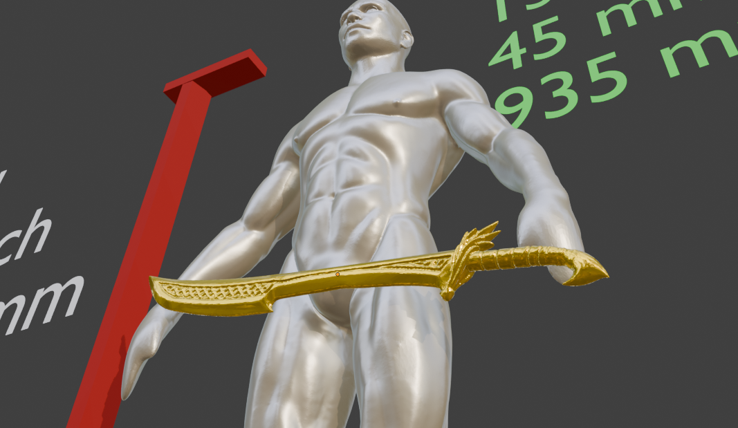 Mini Nordic Short Sword Miniature Format