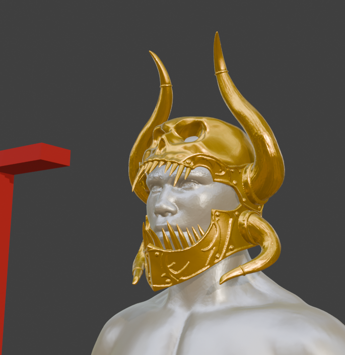 Mini Sarevok helmet Miniature Format