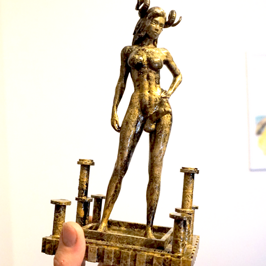 Transgender "Devil Spawn" Erotic Art Sculpture and figurine