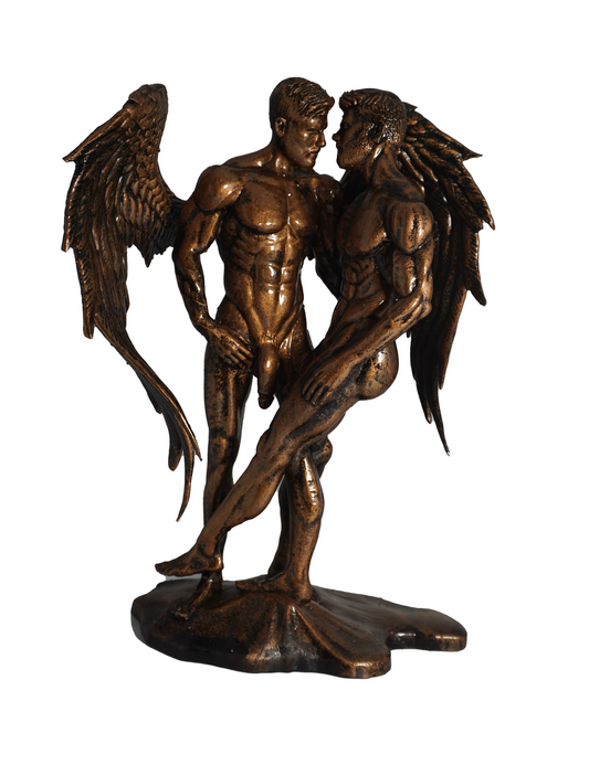 Haloed Lover Adult Mature Statue Gay Fine Art