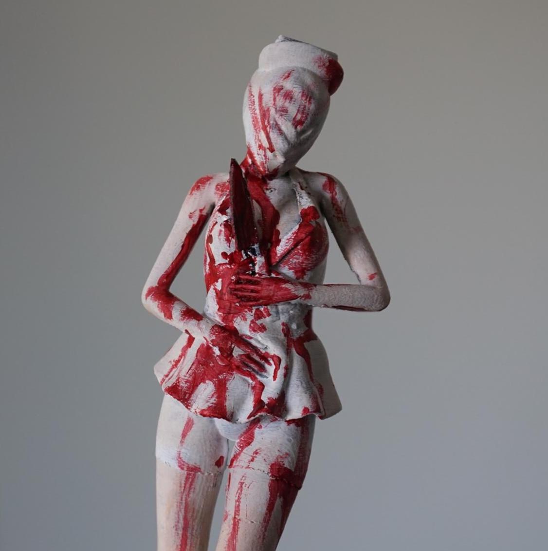 Blood Hematoma – Horror-Inspired Nurse Statue