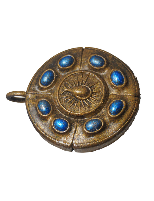 Cerulean amber Talisman 1 Jewelry piece