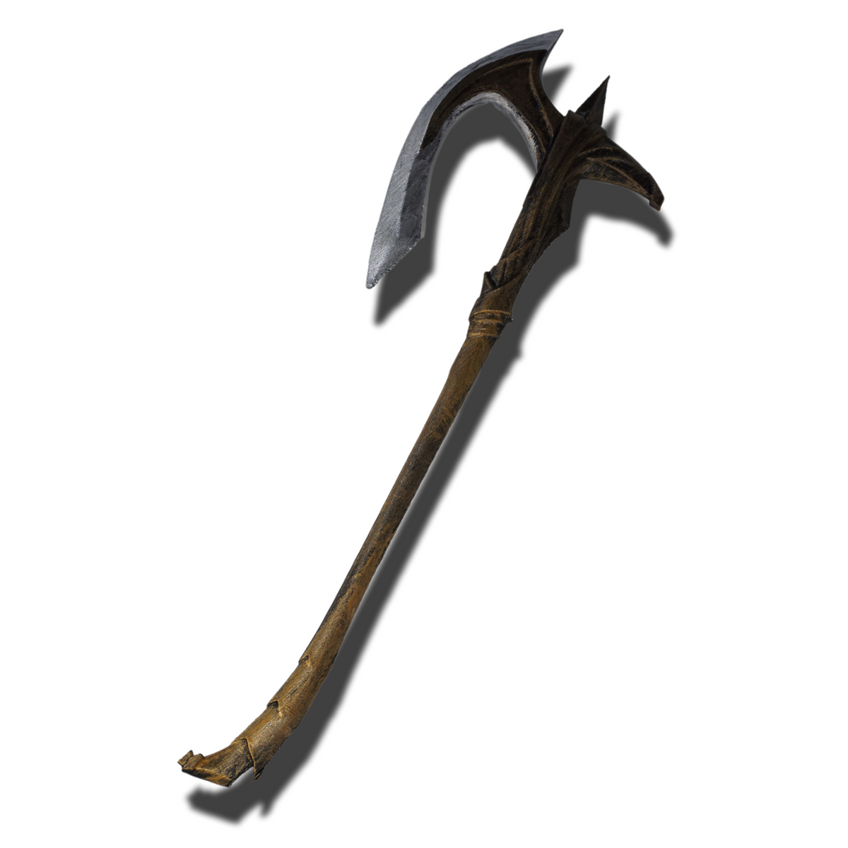 Miniature Elven Battle Axe, 1:6 Scale ABS Resin Miniaturized Display Piece