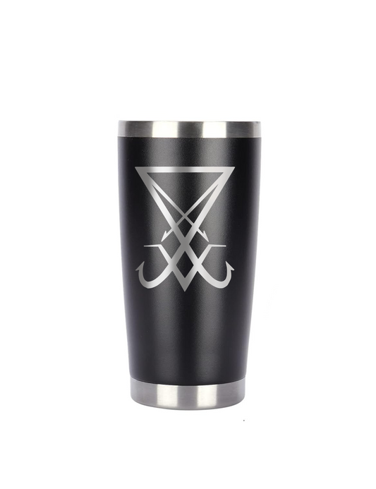 Stainless Steel Tumbler, Lucifer Sign, 20 Oz Insulated Cup