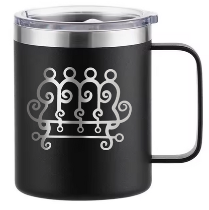 Stainless Steel Mug, Goetia Sigils Design, 12oz Double Wall Vacuum Insulated