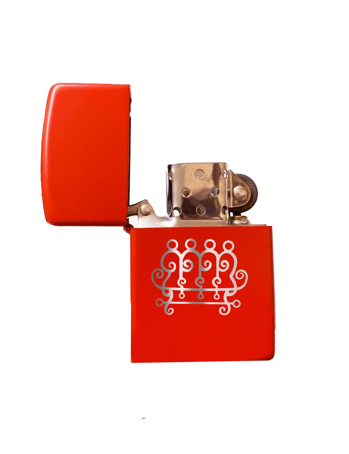 Refillable Lighter, Goetia Sigils Stainless Steel Kerosene Design