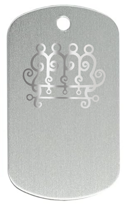 Aluminum Dog Tag, Goetia Sigils, 1.96 Inch Polished