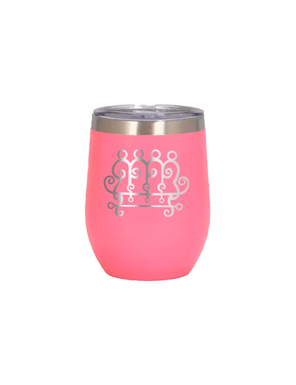 Goetia Sigils Wine Mug, 12oz Insulated Stainless Steel, Spill-Resistant