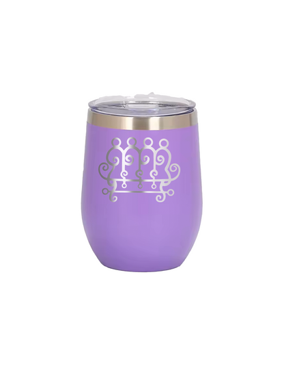 Goetia Sigils Wine Mug, 12oz Insulated Stainless Steel, Spill-Resistant