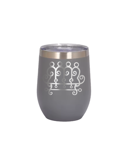 Goetia Sigils Wine Mug, 12oz Insulated Stainless Steel, Spill-Resistant