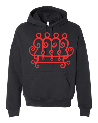 Soft Black Hoodie, Goetia Sigils Design, Unisex Fit