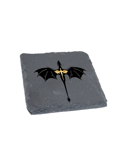 fourthwing Slate Coaster Resin Print Andrana Tairn