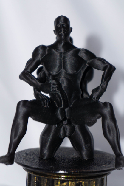 Two Males, The Lift - Sculpture, Statue, and Tabletop Decoration