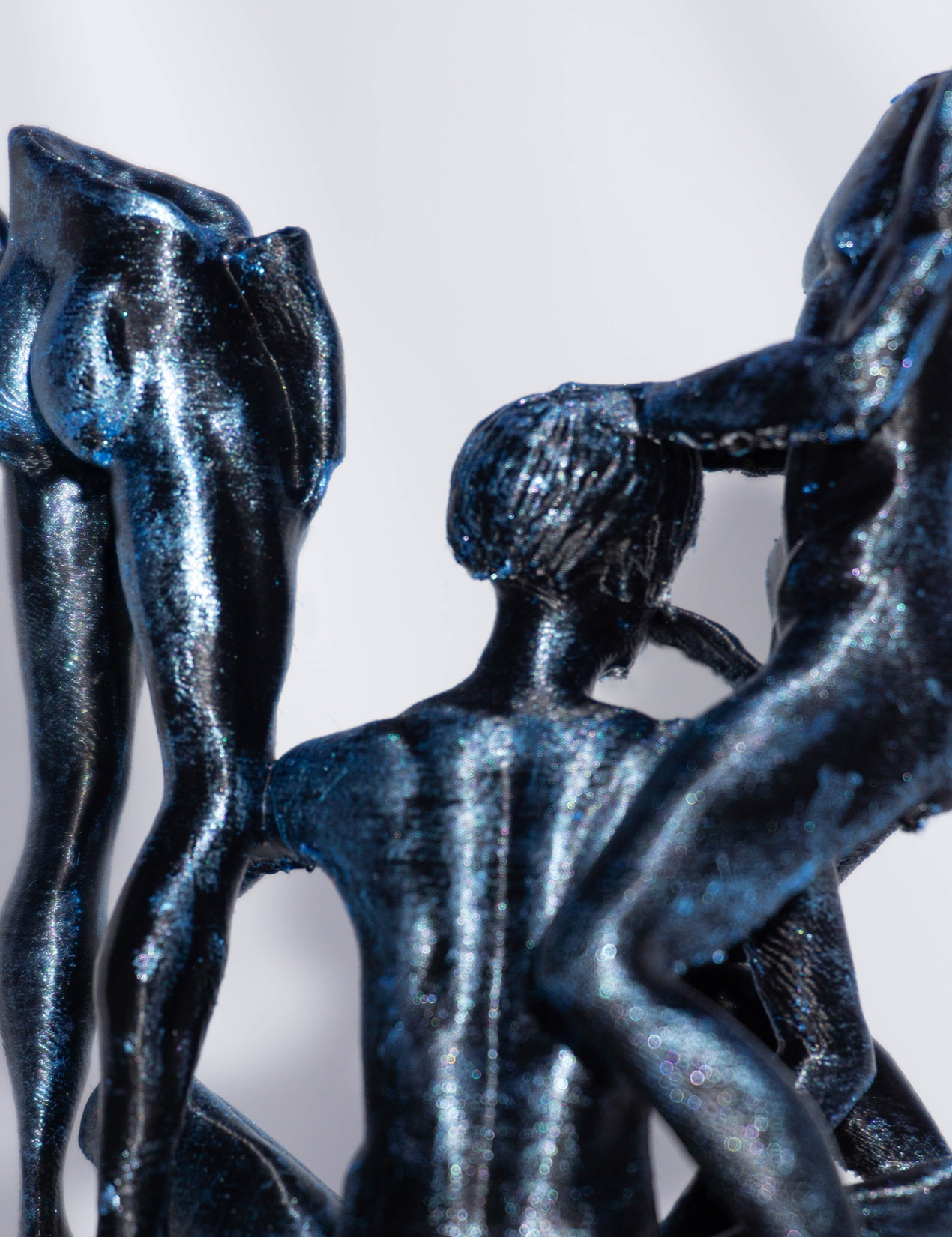 Three Males, David - Sculpture, Statue, and Tabletop Decoration