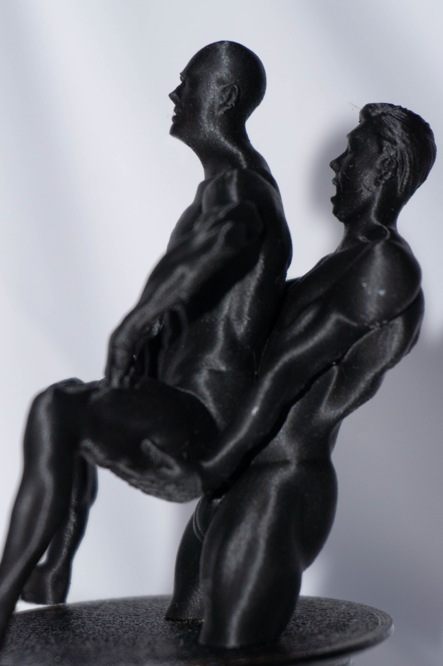 Two Males, The Lift - Sculpture, Statue, and Tabletop Decoration