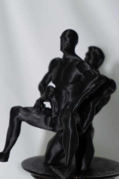 Two Males, The Lift - Sculpture, Statue, and Tabletop Decoration