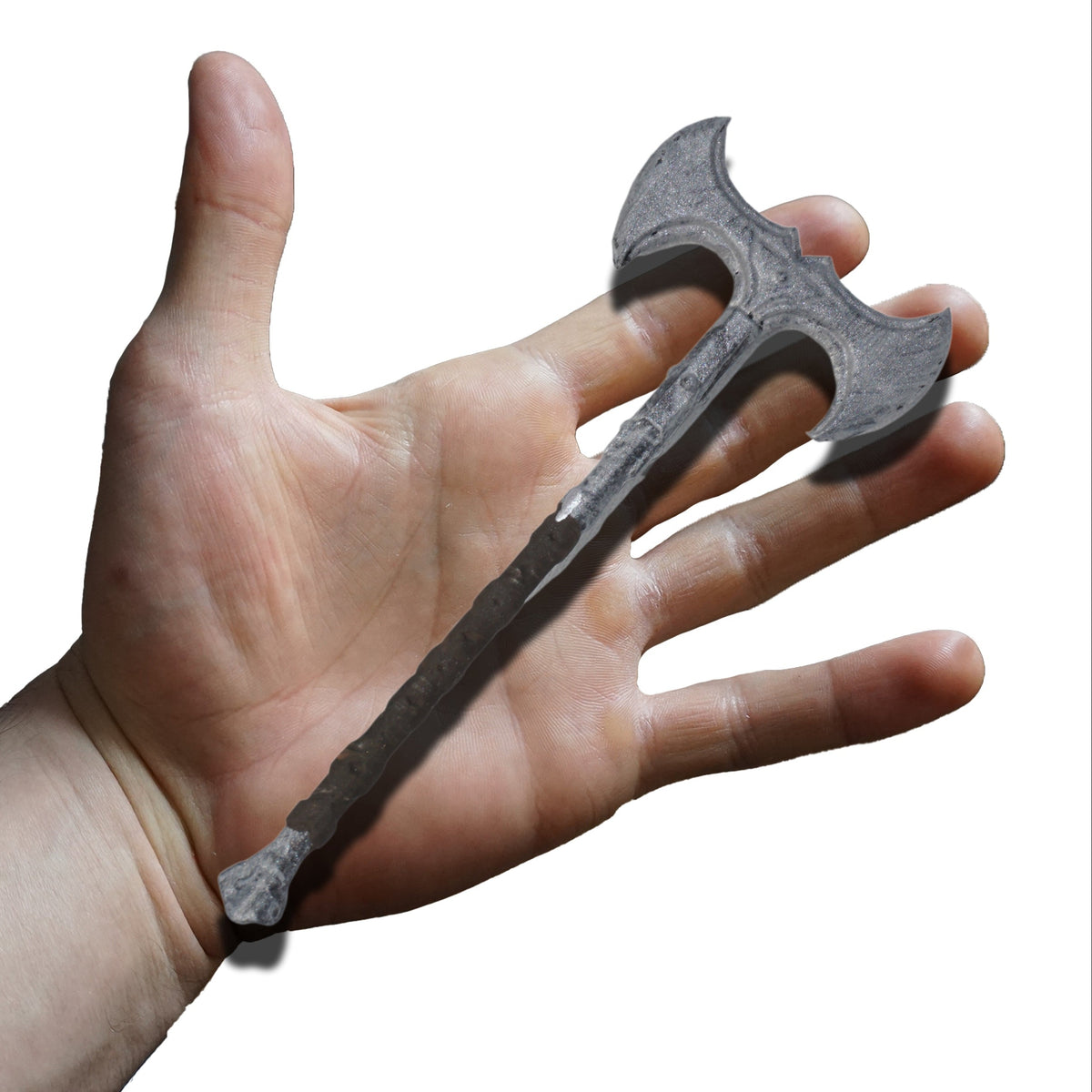 Mini Iron Double Battle Axe Non functional Durable Plastic Replica Cosplay Piece