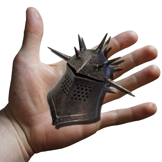 Mini Spiked Elite Knight Helm Replica Miniature Format