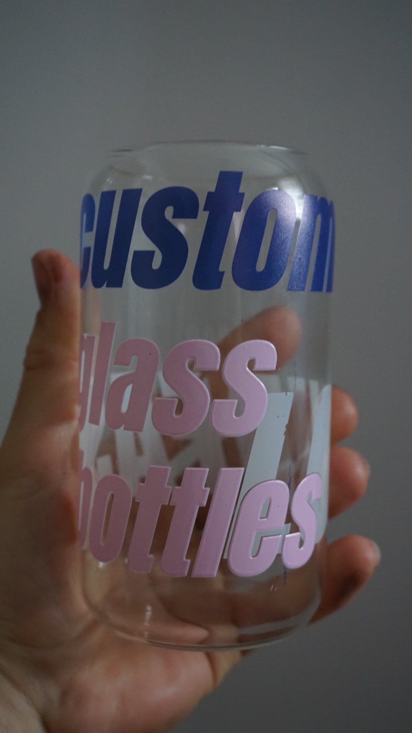 Personalized Glass Jars and Bottles Custom Text and Picture