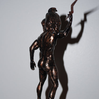 Zeus Statue with Lightning Bolt & Eagle | Greek God Sculpture | King of Olympus Figurine | Greek Mythology Decor | Multiple Sizes & Colors