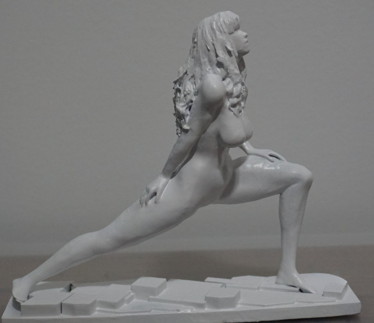 Yoga Woman Statue | White Yoga Sculpture | Meditation Figurine | Feminine Wellness Decor | Yoga Studio Art | Zen Home Decor