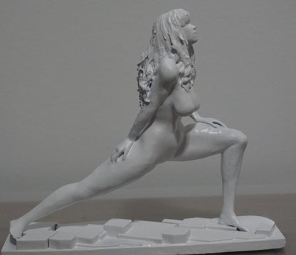 Yoga Woman Statue | White Yoga Sculpture | Meditation Figurine | Feminine Wellness Decor | Yoga Studio Art | Zen Home Decor