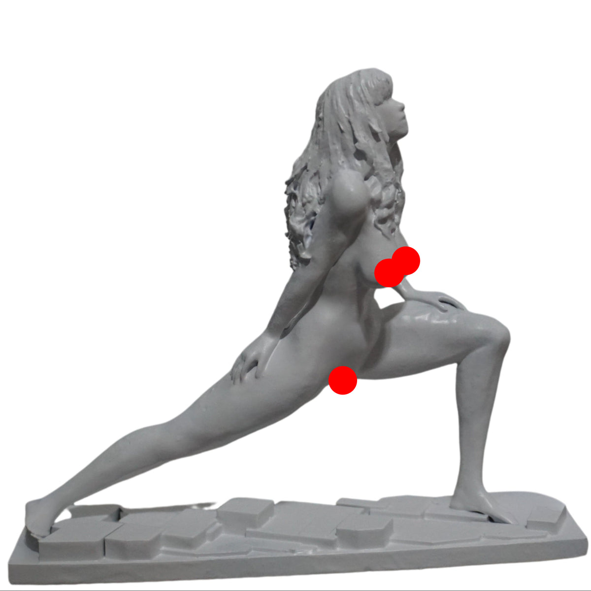 Yoga Woman Statue | White Yoga Sculpture | Meditation Figurine | Feminine Wellness Decor | Yoga Studio Art | Zen Home Decor
