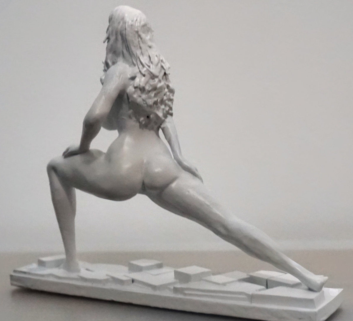 Yoga Woman Statue | White Yoga Sculpture | Meditation Figurine | Feminine Wellness Decor | Yoga Studio Art | Zen Home Decor