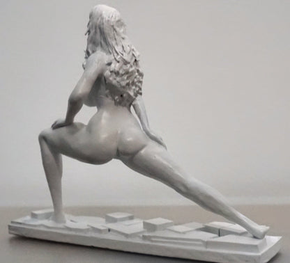Yoga Woman Statue | White Yoga Sculpture | Meditation Figurine | Feminine Wellness Decor | Yoga Studio Art | Zen Home Decor