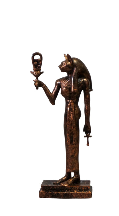 Bastet - Ancient Egyptian Goddess of Cats, Fertility & Joy Sculpture