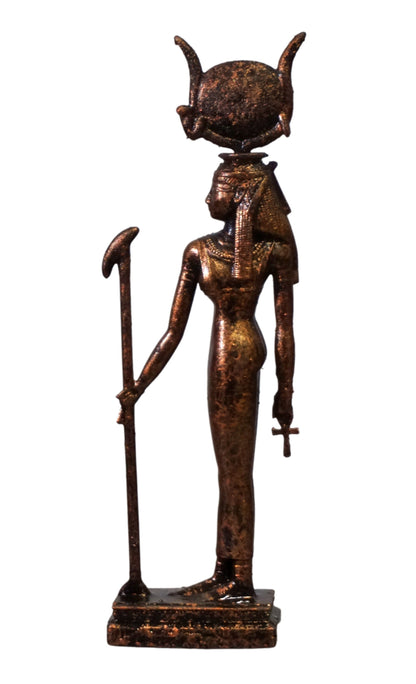 Hathor Statue | Egyptian Goddess Sculpture | Goddess of Love & Joy | Ancient Egypt Deity Figurine | Egyptian Mythology Decor