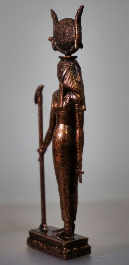 Hathor Statue | Egyptian Goddess Sculpture | Goddess of Love & Joy | Ancient Egypt Deity Figurine | Egyptian Mythology Decor