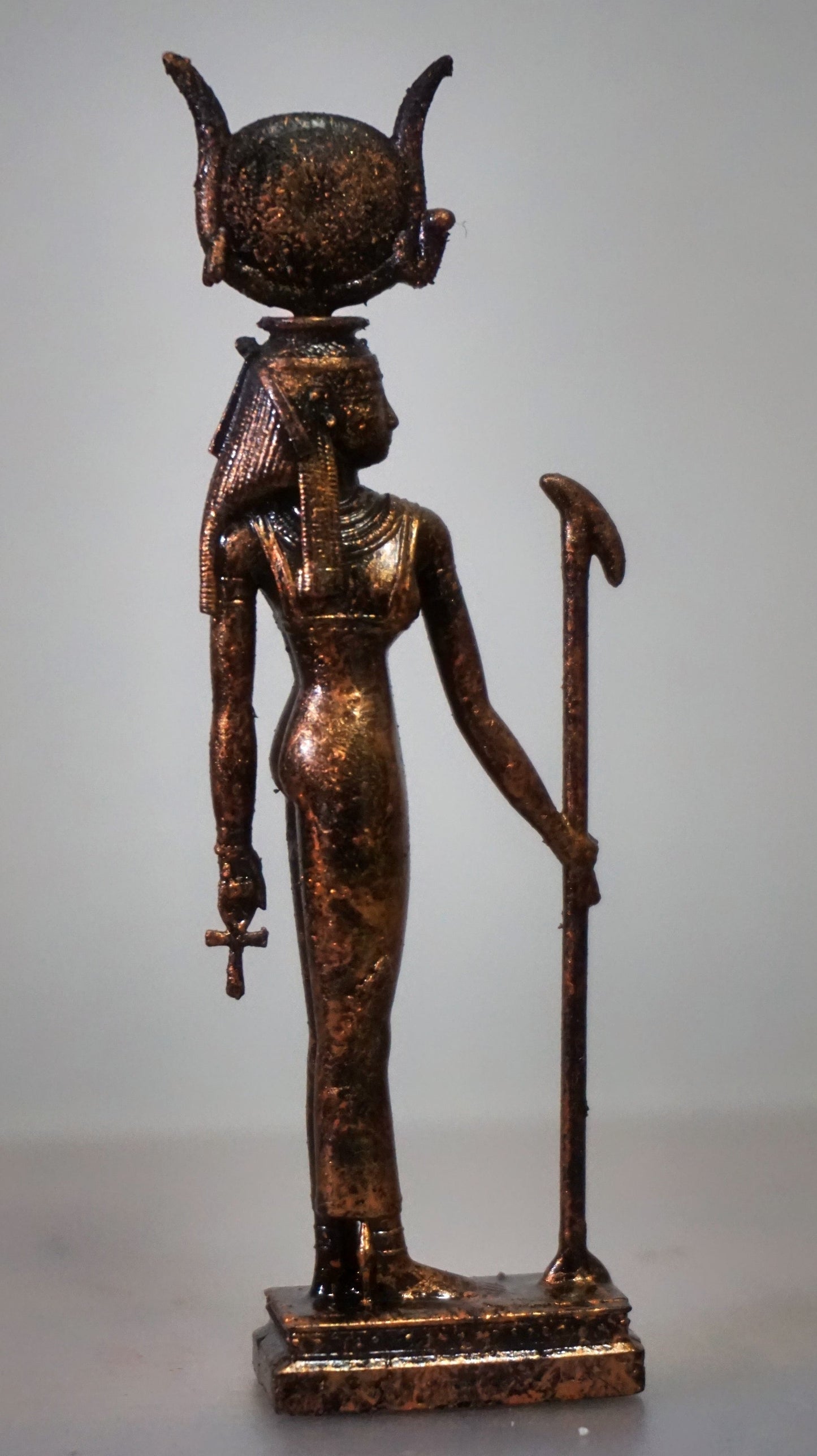 Hathor Statue | Egyptian Goddess Sculpture | Goddess of Love & Joy | Ancient Egypt Deity Figurine | Egyptian Mythology Decor