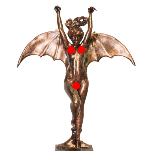 The Vampire Woman Statue | Famous Vampire Painting Sculpture | Winged Female Vampire Figurine | Gothic Art Decor | Dark Fantasy Statue