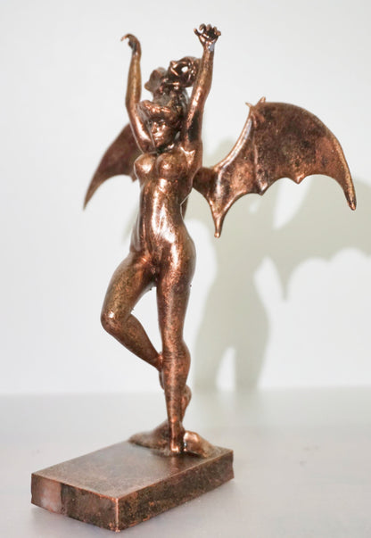 The Vampire Woman Statue | Famous Vampire Painting Sculpture | Winged Female Vampire Figurine | Gothic Art Decor | Dark Fantasy Statue