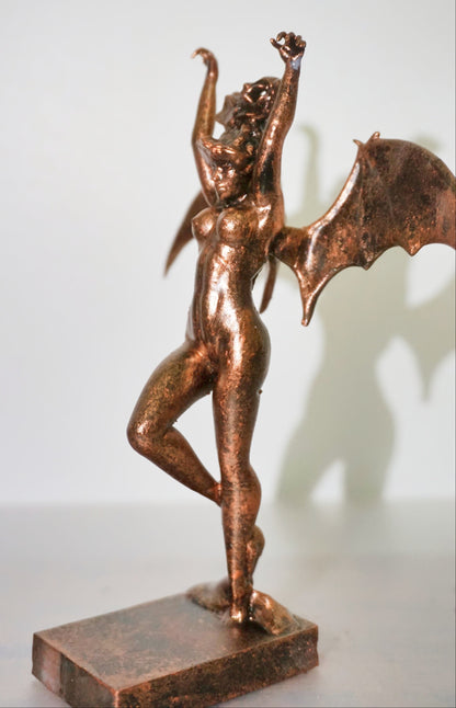 The Vampire Woman Statue | Famous Vampire Painting Sculpture | Winged Female Vampire Figurine | Gothic Art Decor | Dark Fantasy Statue