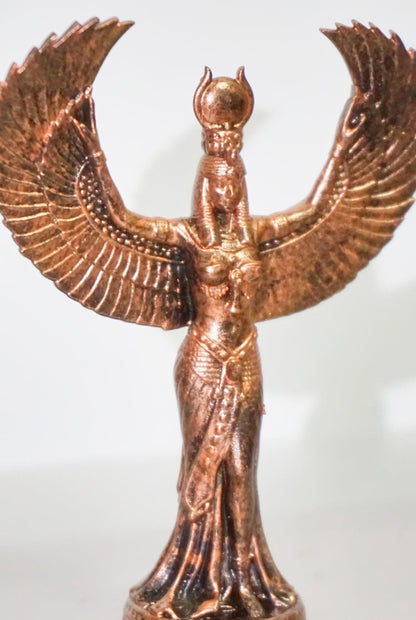 Ma'at Statue | Egyptian Goddess of Truth & Justice Sculpture | Ancient Egypt Deity Figurine | Feather of Ma'at | Egyptian Mythology Decor
