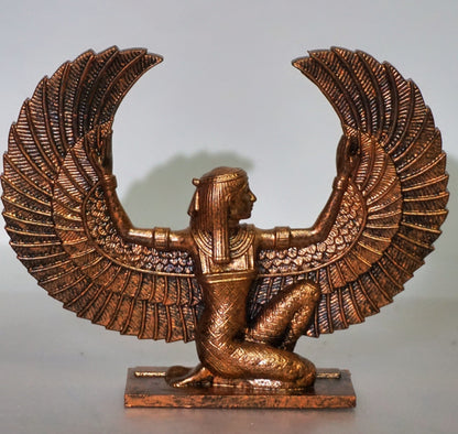 Ma'at kneeling Statue | Egyptian Goddess of Truth & Justice Sculpture | Ancient Egypt Deity Figurine | Feather of Ma'at | Egyptian Mythology Decor (Copy)