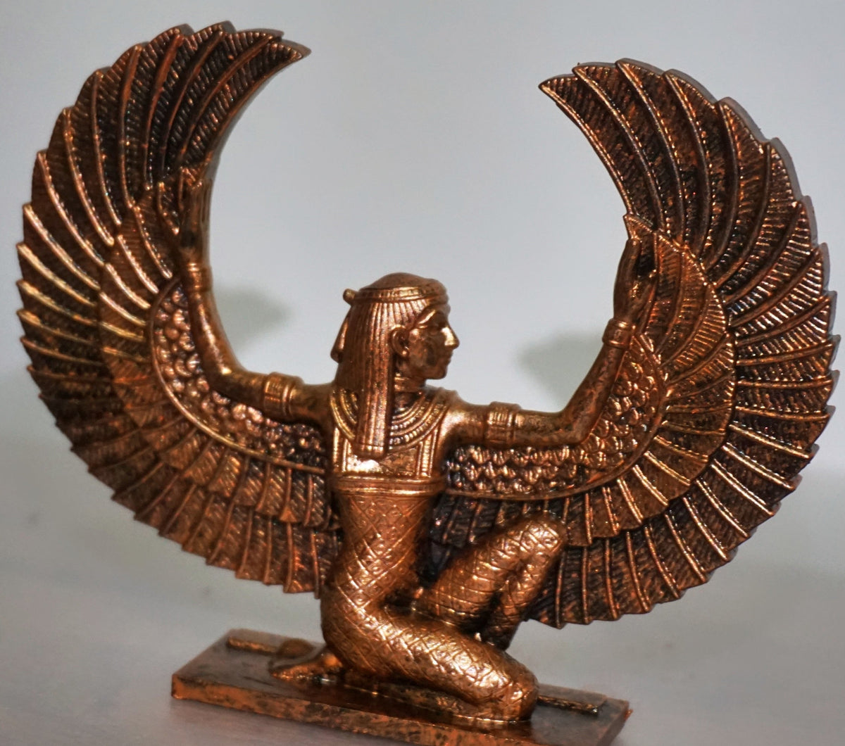 Ma'at kneeling Statue | Egyptian Goddess of Truth & Justice Sculpture | Ancient Egypt Deity Figurine | Feather of Ma'at | Egyptian Mythology Decor (Copy)