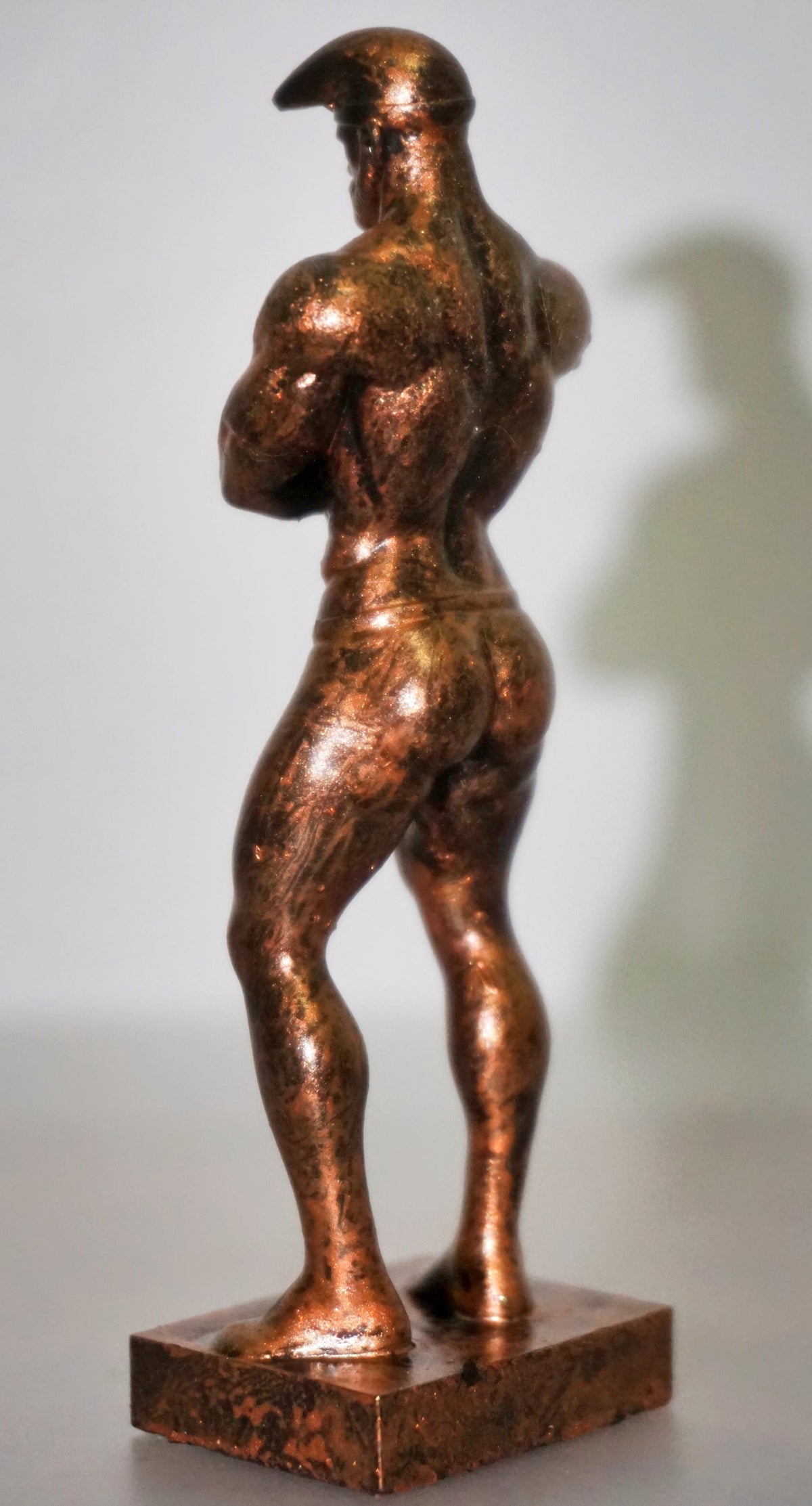 Papa Smurf Inspired Muscle Man Statue | Tom of Finland Style Male Sculpture | Muscular Bearded Man Figurine | Gay Art Decor | Male Figure