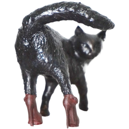 Sassy Black Cat Statue with Red High Heels | Funny Cat Sculpture | Cheeky Cat Butt Figurine | Unique Cat Lover Gift | Quirky Home Decor