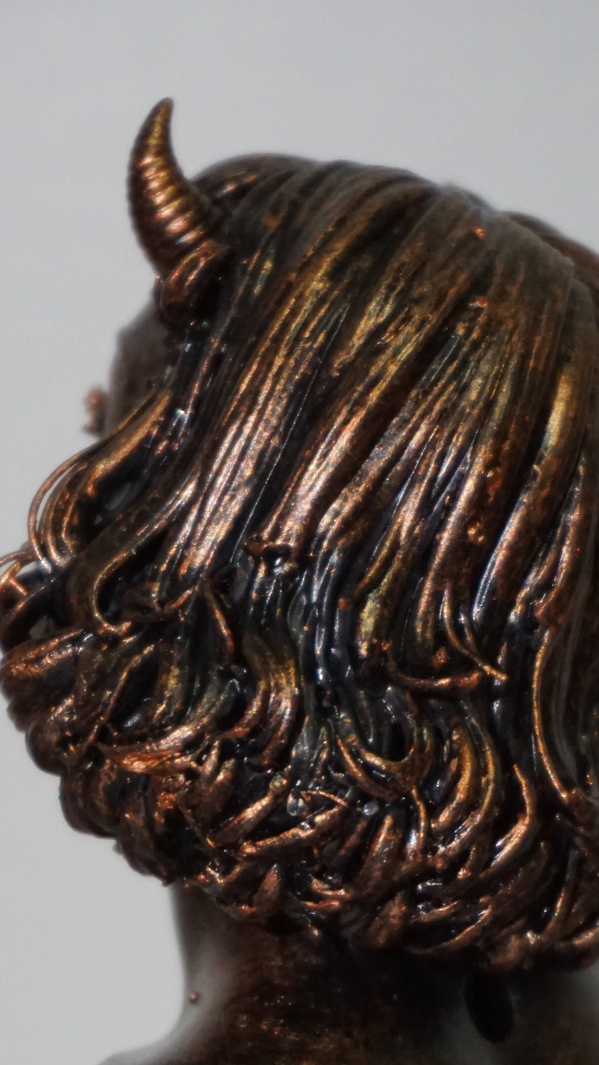 Demon Woman Bust | Horned Female Sculpture | Short Hair Demon Girl Statue | Gothic Fantasy Art | Succubus Decor | Multiple Colors & Sizes