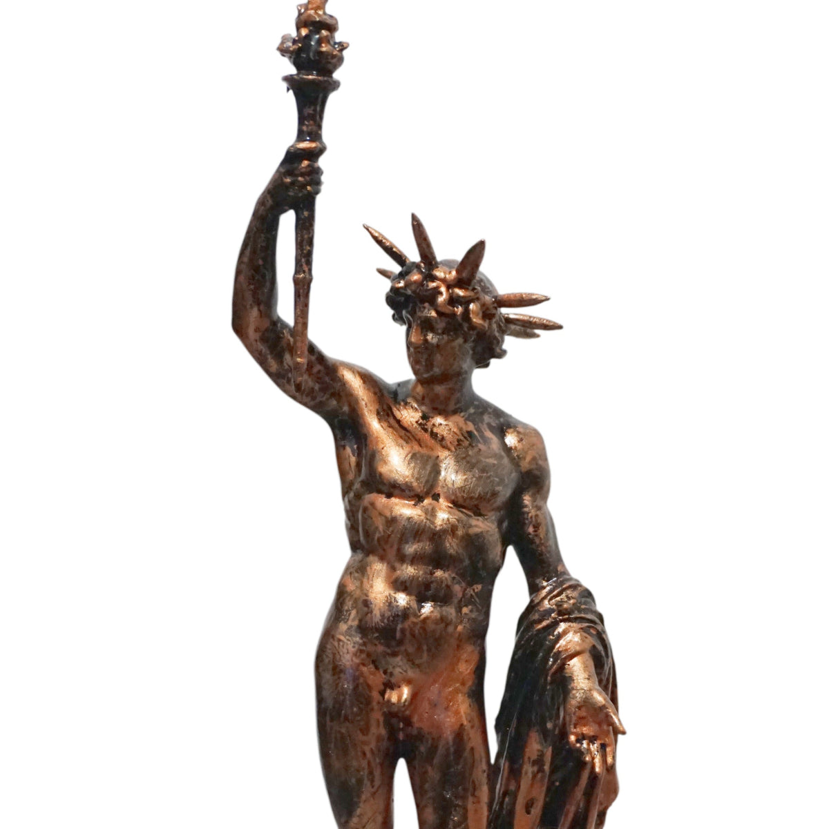 Helios Statue | Greek Sun God Sculpture | Antique Bronze Greek God Figurine | Titan God of the Sun | Ancient Greek Mythology Decor